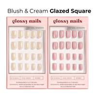 Blush & Cream Glazed Square Bundle