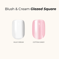 Blush & Cream Glazed Square Bundle