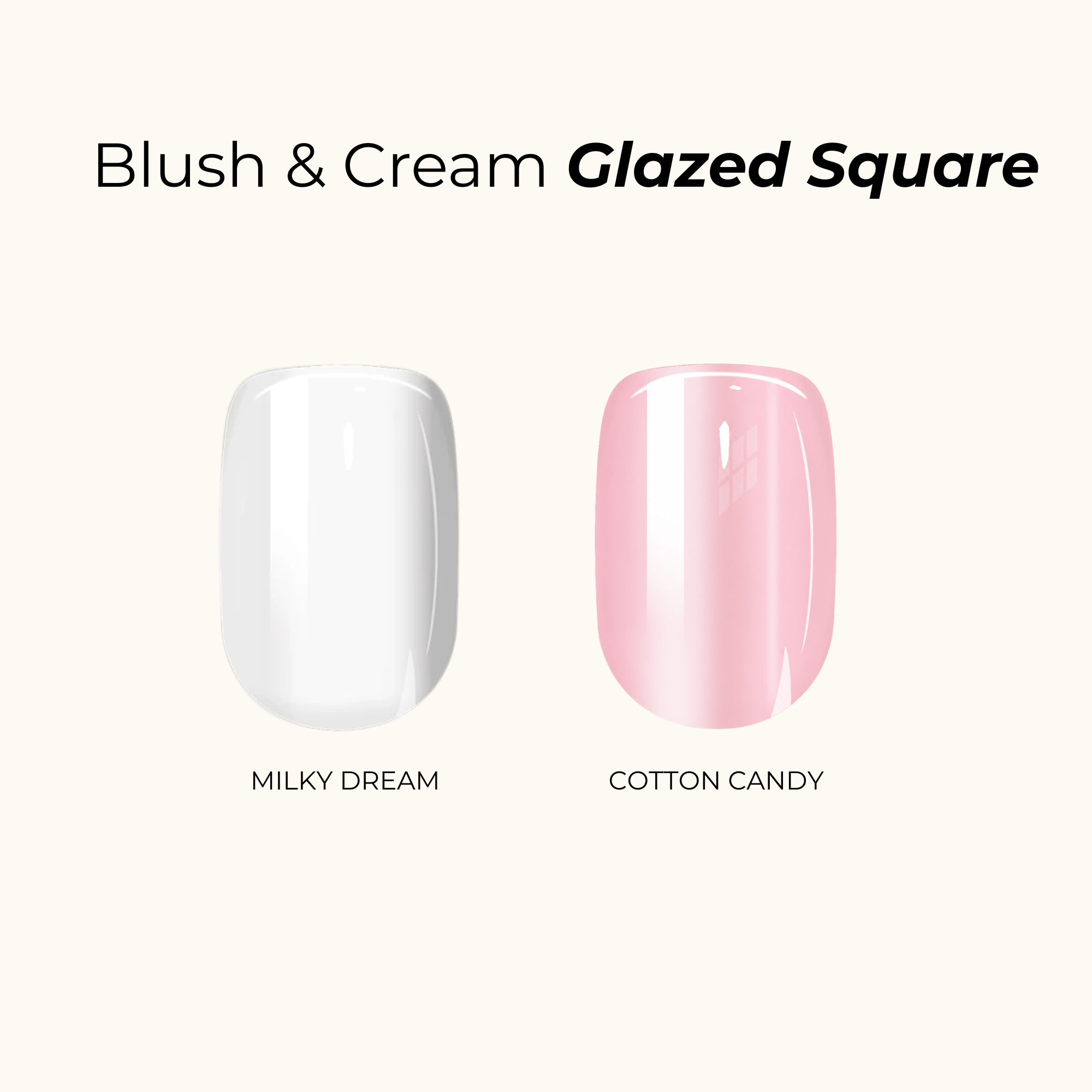 Blush & Cream Glazed Square Bundle