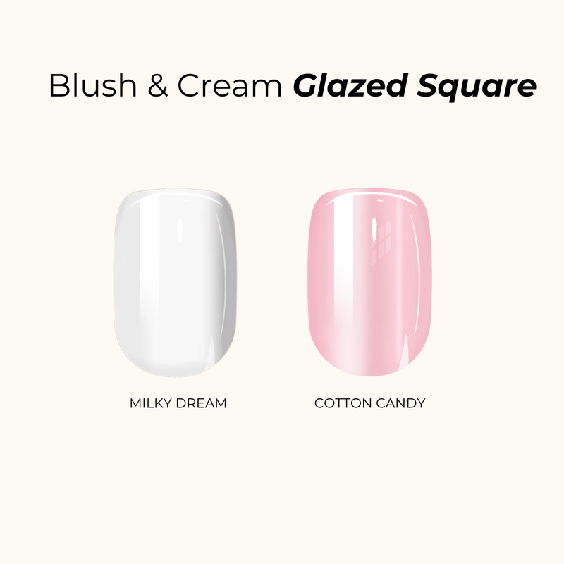 Blush & Cream Glazed Square Bundle