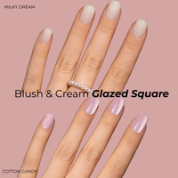 Blush & Cream Glazed Square Bundle
