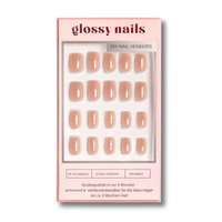 Glossy Nude - Cat Eye- Short Square