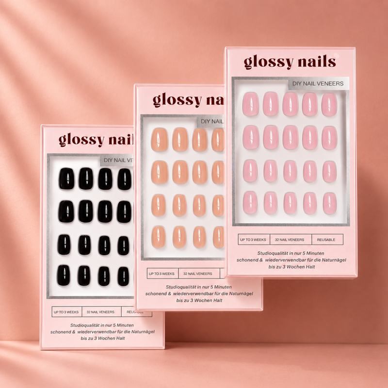Glossy Nails Favorites Bundle Square Veneers