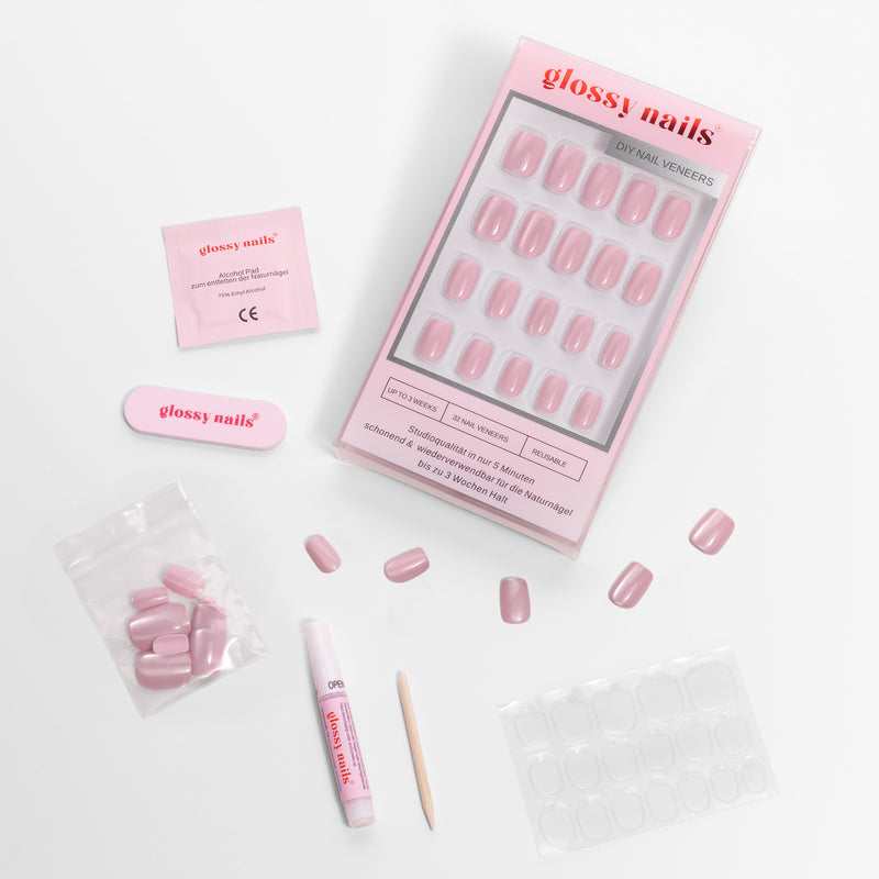 Rose Cloud - Cat Eye- Short Square