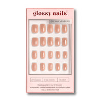 Glossy Nude - Cat Eye- Short Square