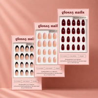 Glossy Nails Favorites Bundle Almond Veneers