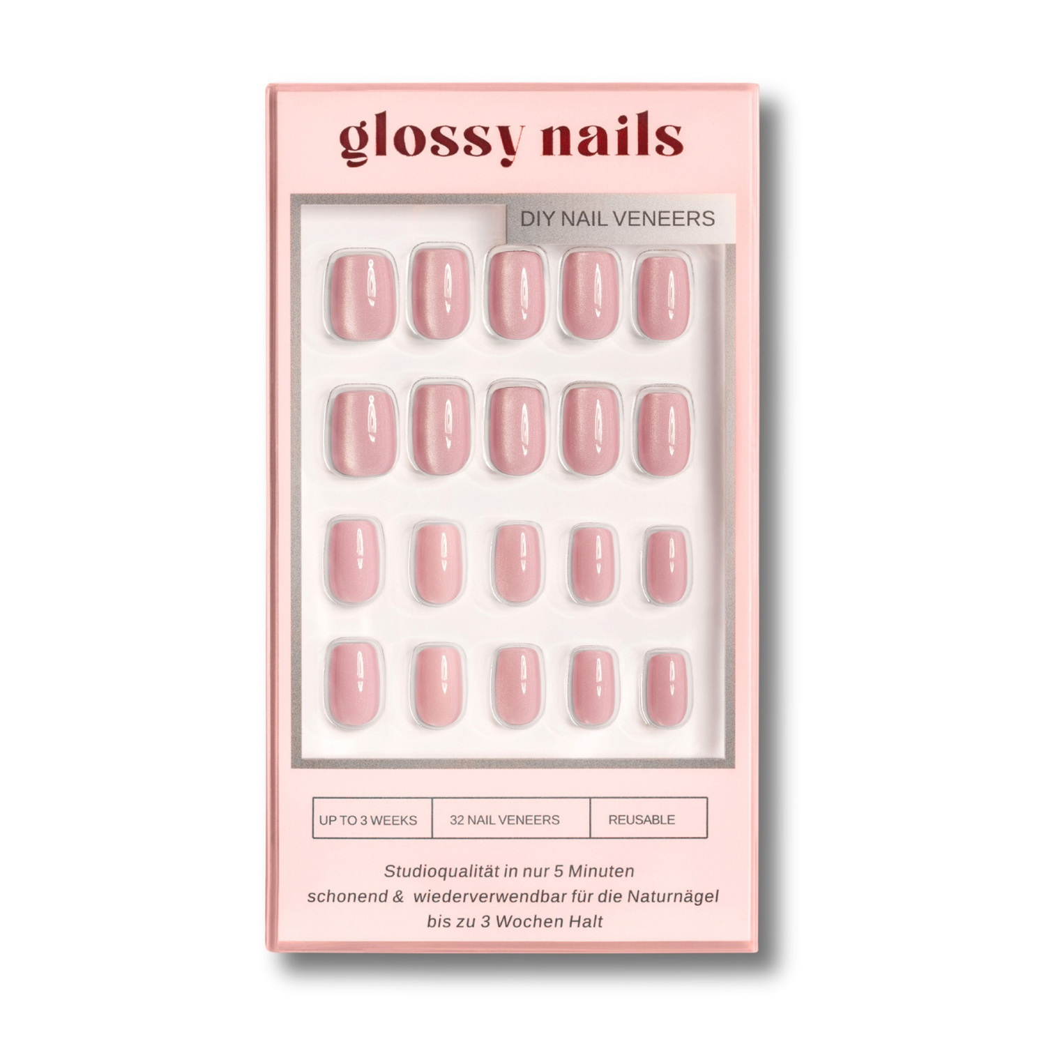 Rose Cloud - Cat Eye- Short Square