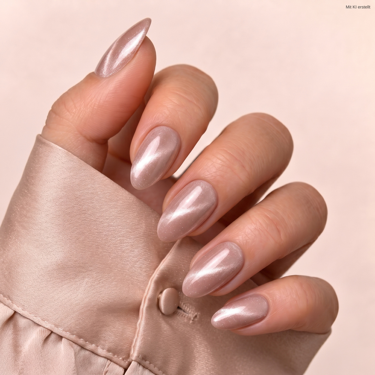 Moonstone - Cat Eye-  Medium Almond