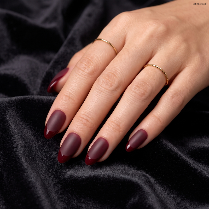 Frosted Sapphire Medium Almond